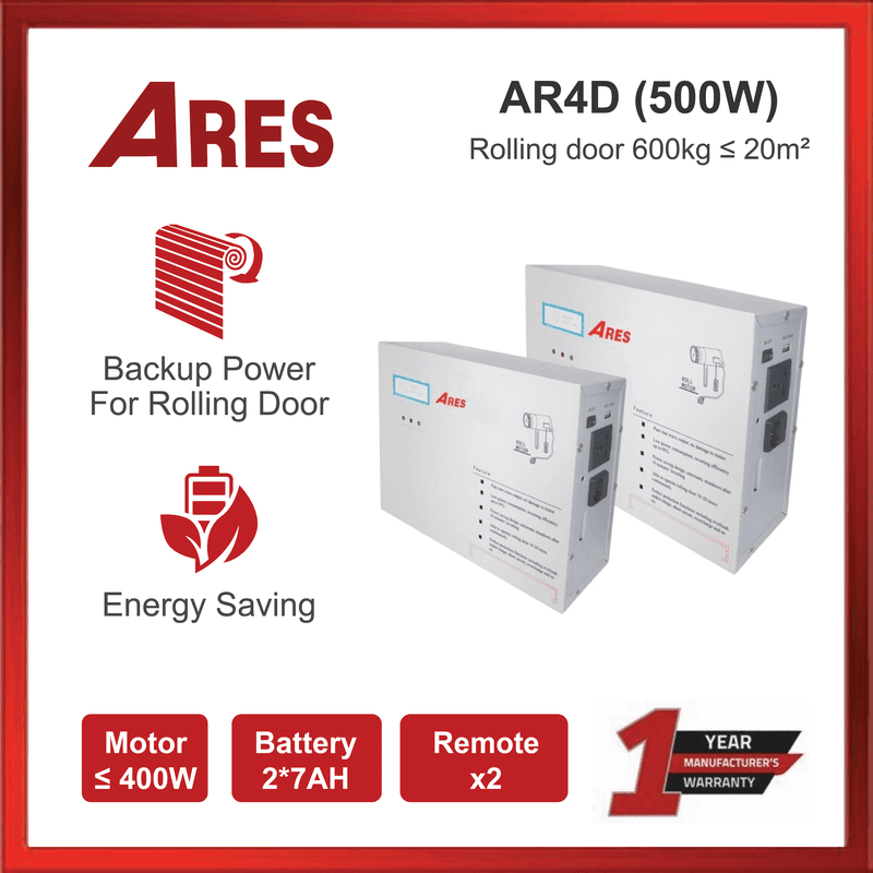 Bộ lưu điện cho cửa cuốn Ares AR4D 500W