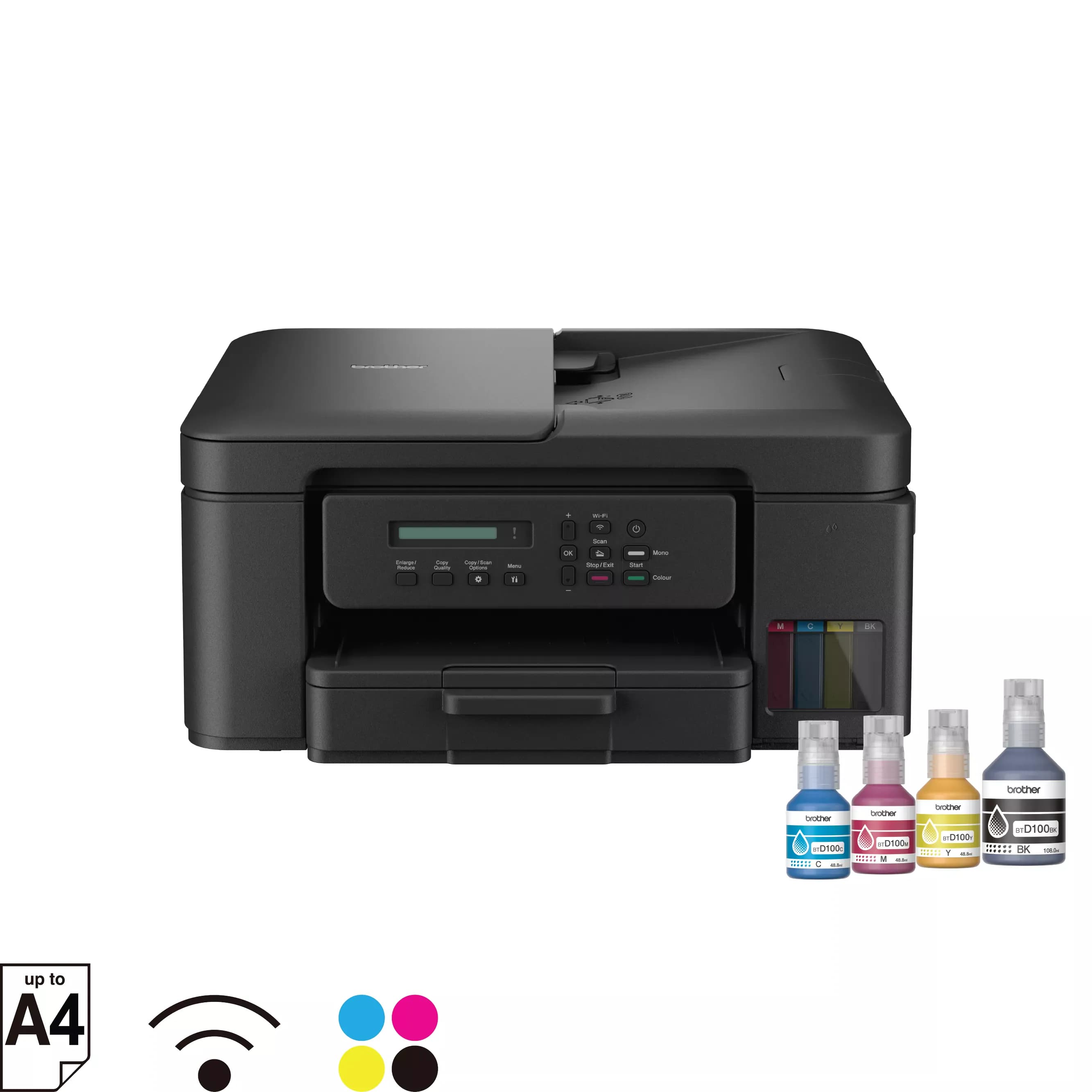 Máy in phun màu đa năng Brother DCP-T730DW (ADF 20 tờ, in 2 mặt, WiFi)