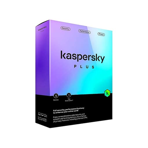 Phần mềm diệt virus Kaspersky Plus SEA - 5 thiết bị, 1 năm