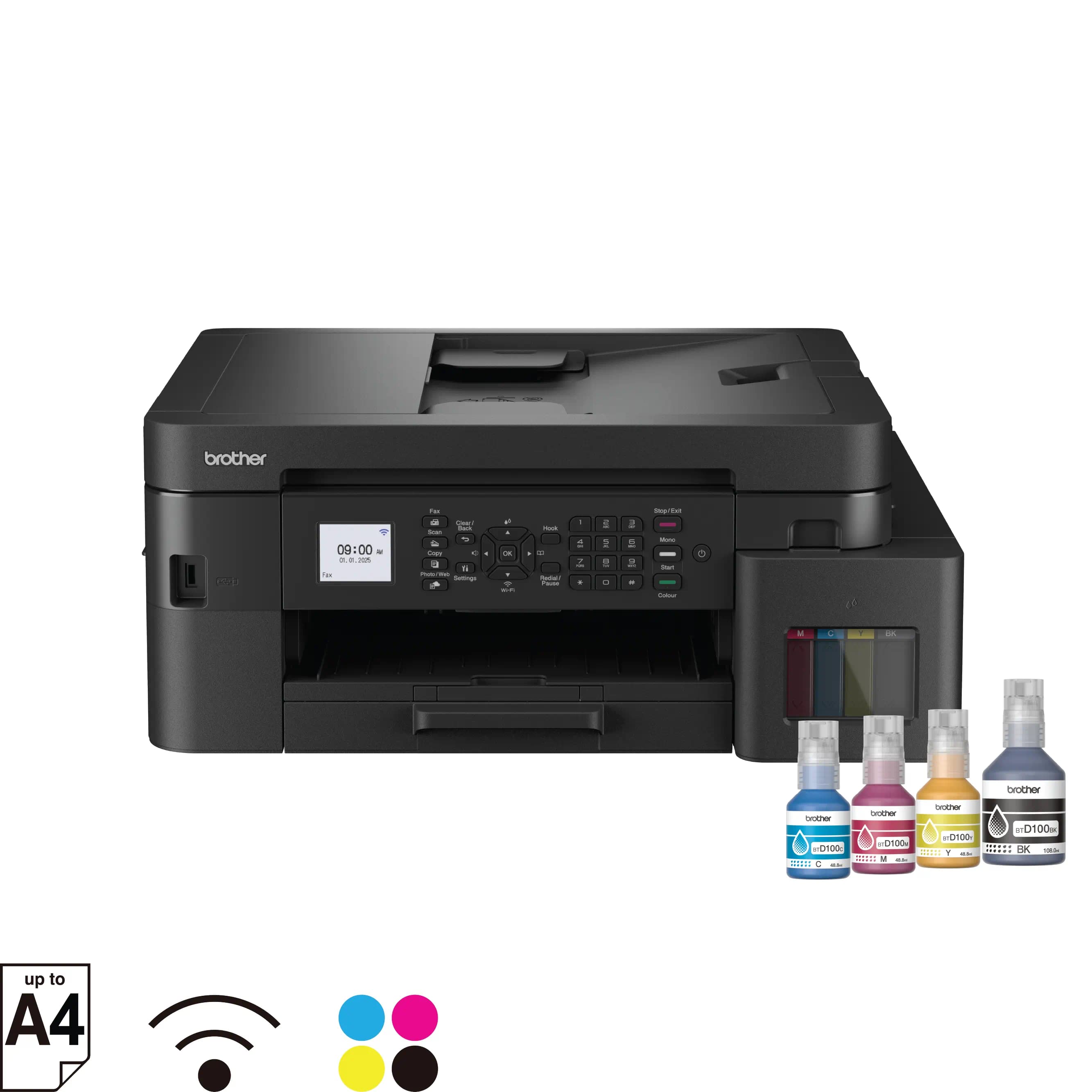 Máy in phun màu đa năng Brother MFC-T930DW (có fax, ADF 20 tờ, LAN, WiFi)