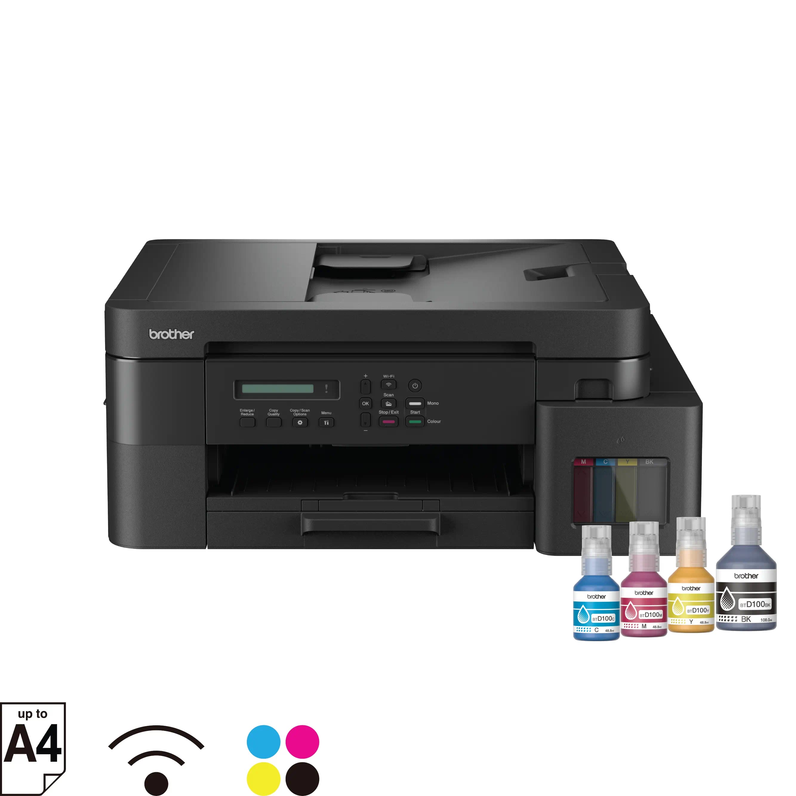 Máy in phun màu đa năng Brother DCP-T830DW (ADF 20 tờ, LAN, WiFi)