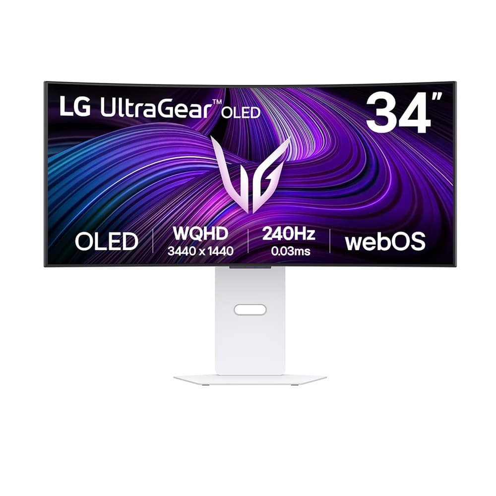 Màn Hình Gaming LG UltraGear 34GX90SA-W (34 inch - OLED - WQHD - 240Hz - 0.03ms - Cong - Speaker)