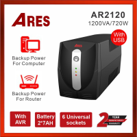 BỘ LƯU ĐIỆN UPS AR2120 1200VA 720W (With USB)
