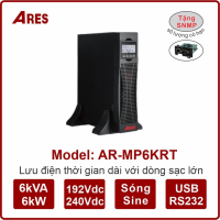  BỘ LƯU ĐIỆN UPS ARES AR-MP6KRT 6KVA/6KW ONLINE