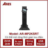  BỘ LƯU ĐIỆN UPS ARES AR-MP2KSRT 2KVA/2KW ONLINE