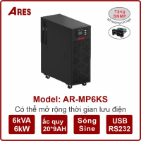 BỘ LƯU ĐIỆN UPS ARES AR-MP6KS 6KVA/6KW ONLINE