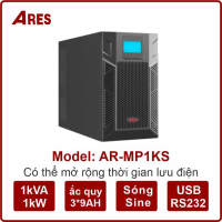 BỘ LƯU ĐIỆN UPS ARES AR-MP1KS 1KVA (1000W) ONLINE