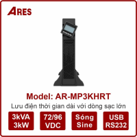 BỘ LƯU ĐIỆN UPS ARES AR-MP3KHRT 3KVA/3KW ONLINE BÌNH NGOÀI