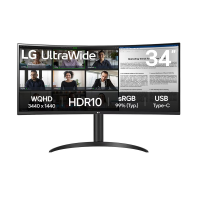 Màn Hình LG UltraWide 34WR55QK-B (34 inch - VA- 100Hz - 5ms - WQHD - USB Type-C)