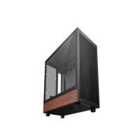 Vỏ Case Deepcool CH260 wood m-ATX - Black